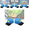 Dog Man Bestickte Baumwoll-Baseballkappe mit Sonnenschutz für Outdoor-Fans
