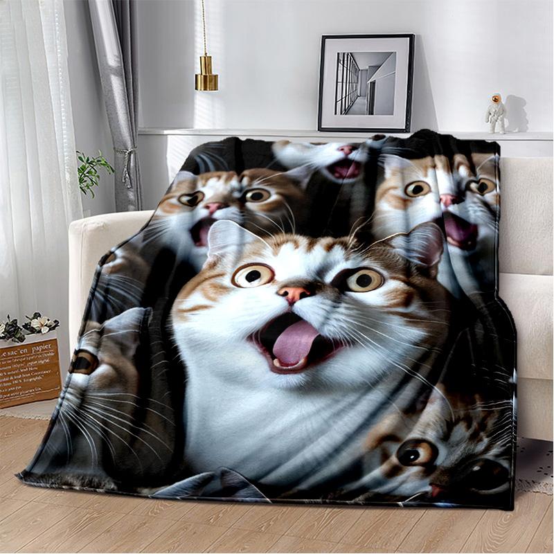 29 Stil Cartoon Niedliche Glückskatze, Perserkatze, Ragdoll Decke, Weiche Überwurfdecke für Zuhause Schlafzimmer Bett Sofa Überwurfdecke Kinder