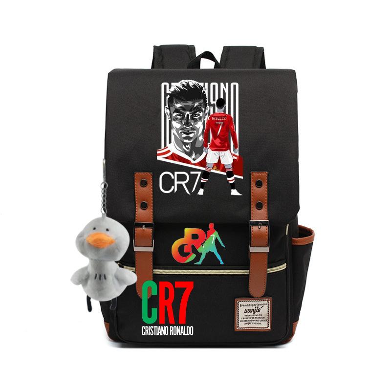 Modischer Anime CR7 Teenager Schüler Schultasche Herren und Damen Freizeit Rucksack