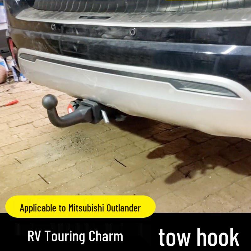 Mitsubishi Outlander Rear Bumper Thickening Trailer Hitch Hook for RV/Yacht Towing