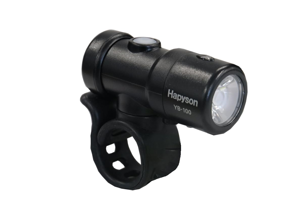 

Hapyson Bicycle Automatic IPX5 USB Smart Black YB-100-K Light, Light, Waterproof, Rechargeable, Lamp,