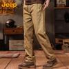 Jeep Men's Straight Leg Cargo Casual Trousers