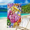 1pc Pretty Cure1 Beach Towel, Beach and Seaside Swimming Pool Equipment, Fashion Pattern, Rectangular, Travel Essentials