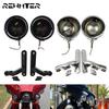 Motorcycle Turn Signal Bracket Auxiliary Lighting 4.5" Fog Light Holder Housing Outer Frame For Harley Touring FLH Electra Glide