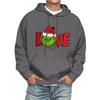 Men's Print Hooded Sweatshirt Long-Sleeve Casual Pullover Hoodie Hooded Sweatshirt