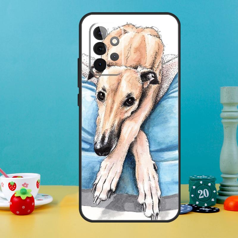 Galgo Greyhound Dog Case For Samsung Galaxy A05 A36 A56 A26 A16 A53 A33 A13 A12 A32 A52 A55 A35 A15 A54 A34 A14