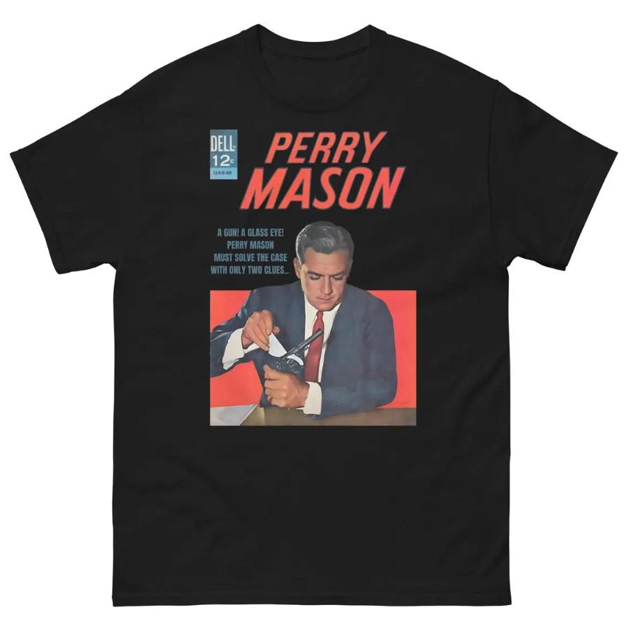Perry Mason Inspired Vintage Legal Drama Retro Courtroom TV Show Series Shirt Unisex T-Shirt L
