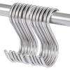 20Pcs S Hooks for Hanging,3.5 inch S Shaped Hooks for Kitchenware Pots Work Shop Utensils Clothes Bags Bathroom Towels Garden Plants