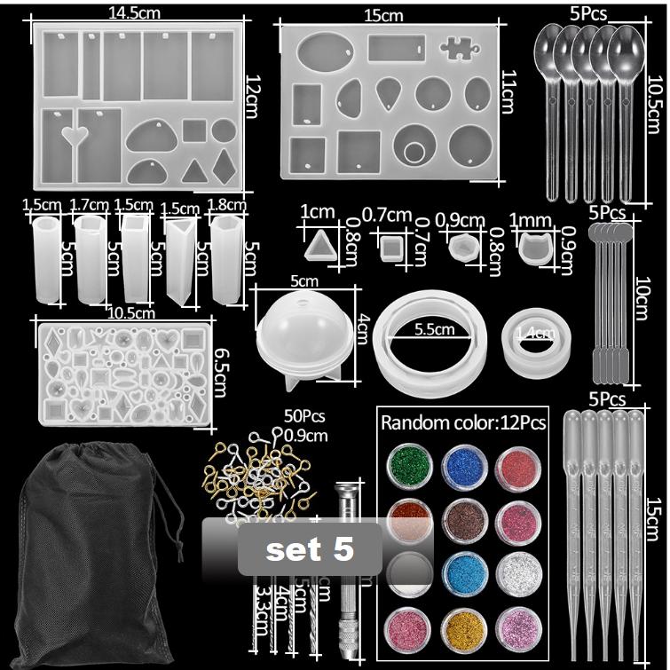 DIY Ornament Mold Silicone Drop Glue Mold Combination Set