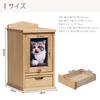 KIRIGEN Pet Buddhist Altar, Cute Memorial Supplies, Wooden Pet Urn Storage, Pet Memorial Service, Natural Color, CWFT-NA
