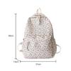 Koreanischer Studenten Schulrucksack Floral Weiß Schulranzen Für Teenager Mädchen Niedlicher Damenrucksack Marke Buchtasche Nyl Rucksack
