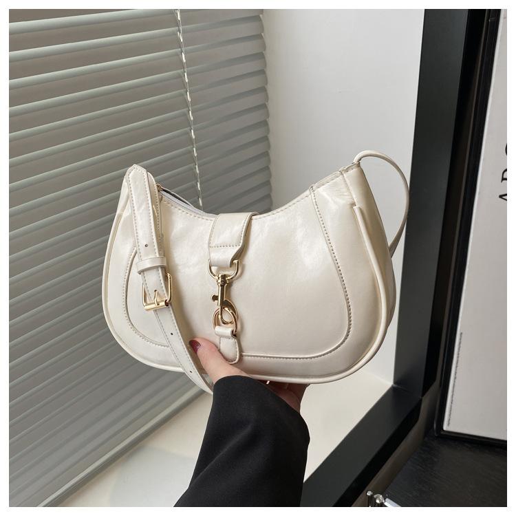 2025 New Creative Design Bag Women's Fashion Underarm Bag Texture Foreign Style Oblique Cross Underarm Bag Women's Bag Cross