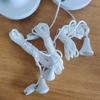 10Pcs 1.5m Light Switches Pull Rope Bathroom Light Pull Cord String with Connector for Ceiling Switches Bathroom Light