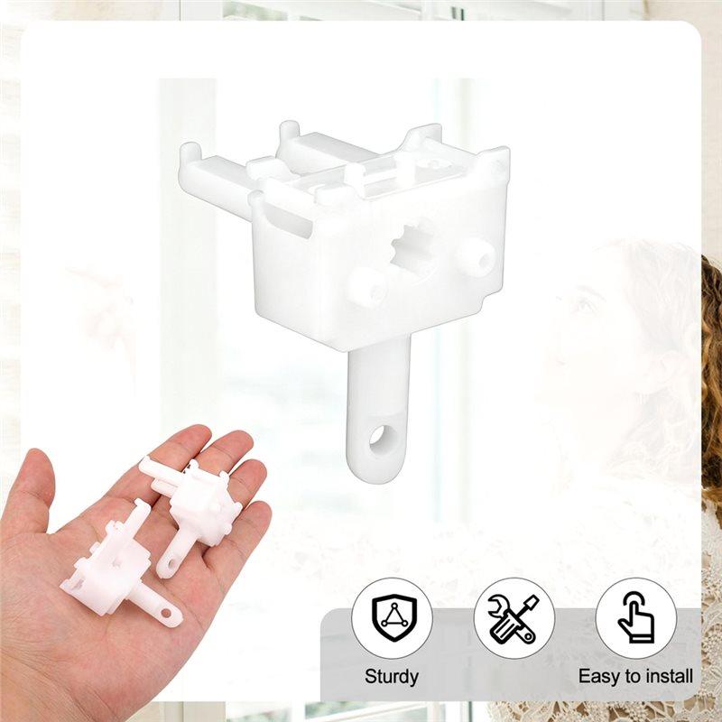 AT19-Vertical Blinds Replacement Parts 2Pcs, Vertical Blind Wand Control White Plastic Repair Accessories Replacement