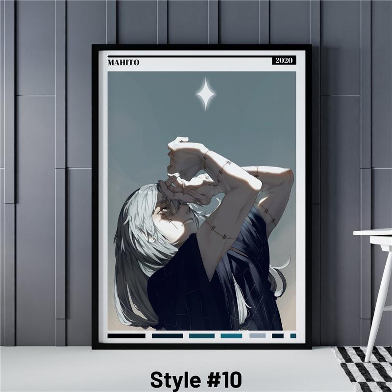 Jujutsu Kaisen Poster Anime Details Gojo Satoru Manga Leinwand Malerei Charakter Poster Ästhetische Wand Kunst Bild Zimmer Dekor