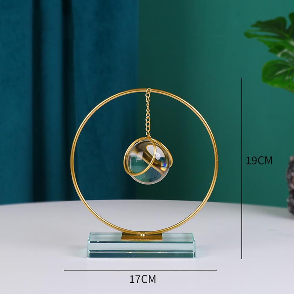Kristallkugel-Schmuckstücke, Schmiedeeiserner Schmuckständer Halbmond Herzförmig Rund Form Oval, Leicht Kreativ Geometrisch Wohnkultur