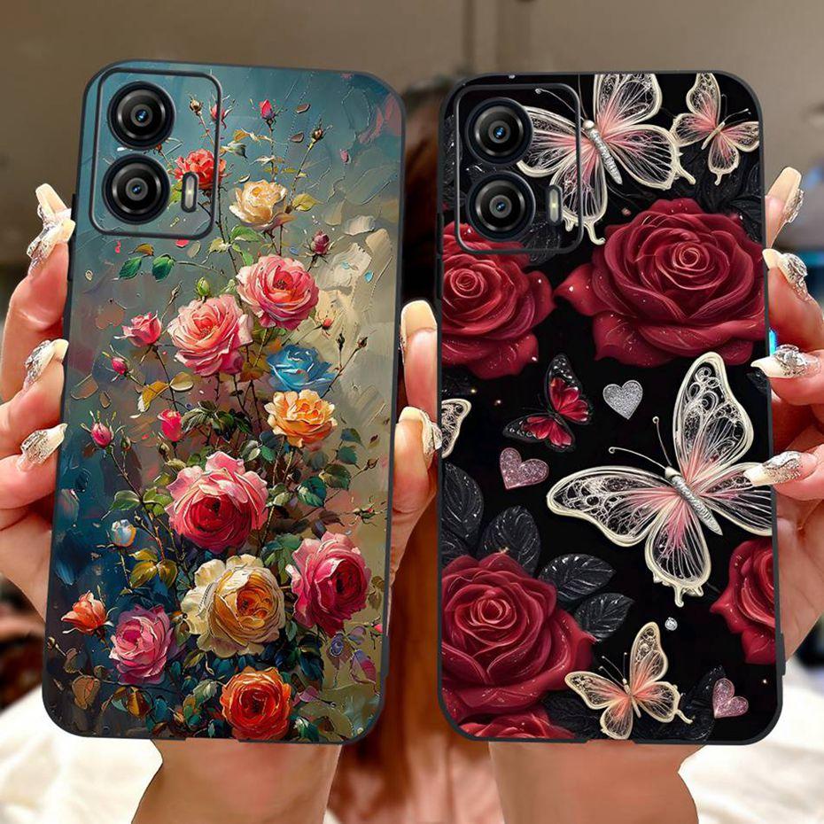 Cute Painting Phone Case For Motorola Moto G53 G73 Soft Silicone TPU Back Cover For MOTO G53 G73 5G Cases Bumpers