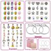 66-Piece Children's DIY Crystal Bracelet Kit – Educational Beaded Jewelry Set for Creative Holiday Gifts
