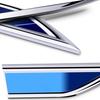 dclaq2 Car Body Fender Side Metal Chrome Knife Side Emblem Badge Decals 3D Sticker For Skoda Superb VRS S VII Rapid Fabia 1 2 Kodiaq