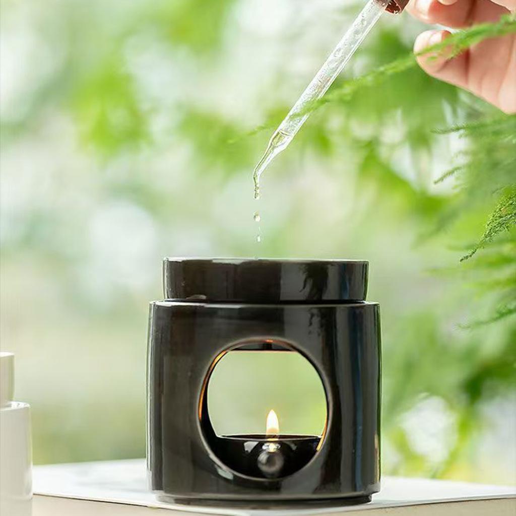 Split Ceramic Aromatherapy Furnace Incense Essence Furnace Essential Oil Furnace Candle Lamp Furnace Cylinder Split Aromatherapy