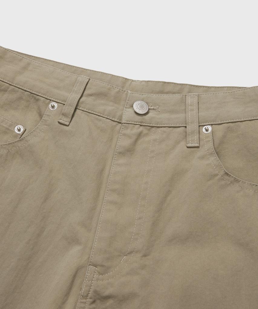 KIIMUIR Curved Wide Cotton Pants_Beige [Select Belt/Keyring]