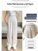 Women's High-Waisted Drapey Silk Wide-Leg Pants - New Chinese Style, Lightweight and Trendy for Summer