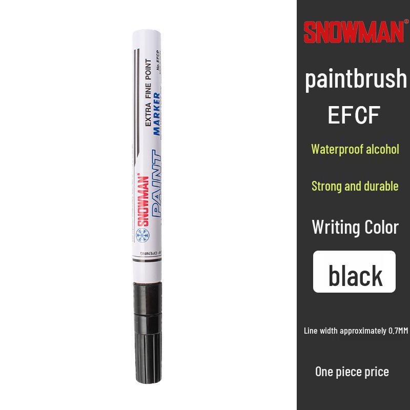 

Снеговик Маркер-краска с тонким наконечником - Черный и Белый, Низкое содержание галогенов, Экологичный, EFWP-12