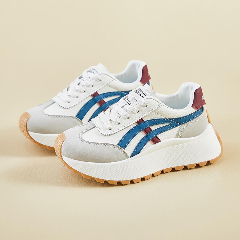 ins Korean version of the new dad shoes for women 2025 spring fashion student sports running casual shoes platform heightened tide