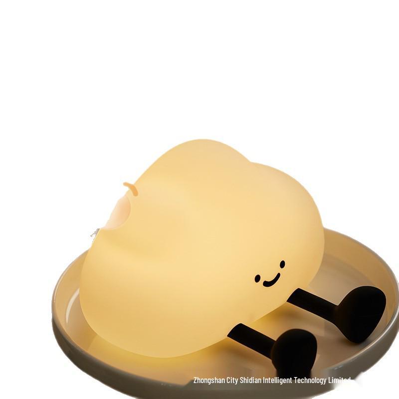 Cloud Silicone Night Light: Cute Bedside Lamp & Sleep Companion Gift for Kids