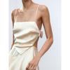 Za2025 Summer New Women Clothes Sexy Sling Silk Satin Texture Sling Waist-Exposed Dress 2896331 727