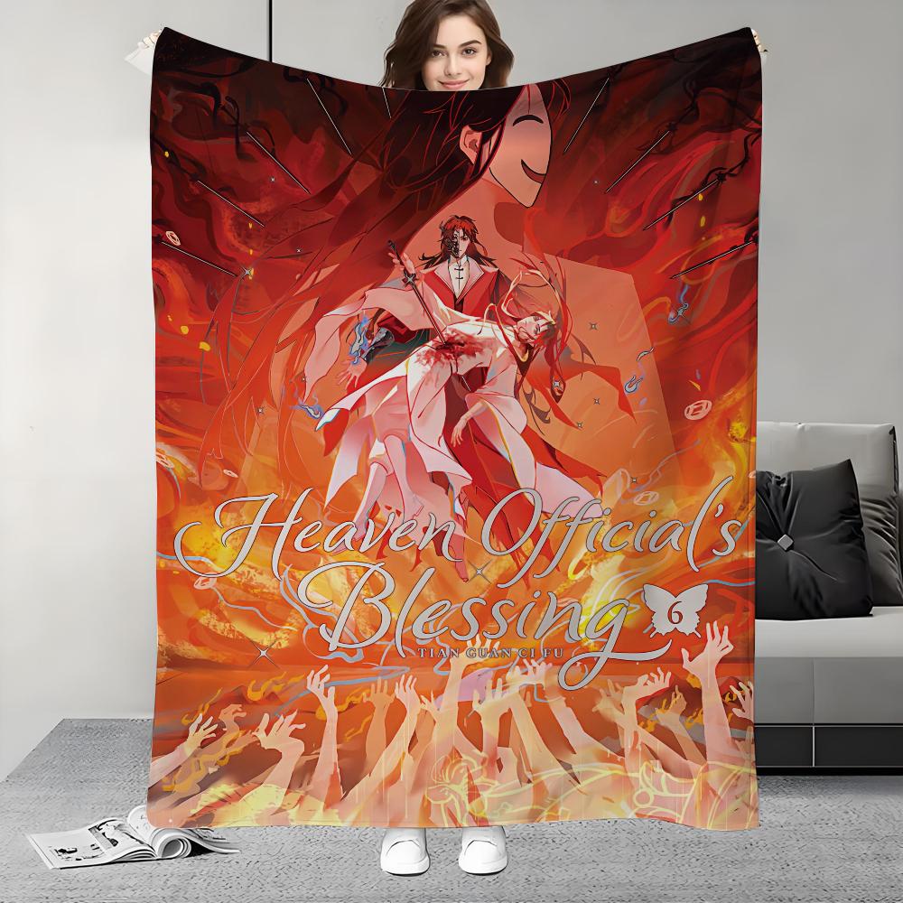 

Tian Guan Ci Fu H-Heaven Official Blessing Blanket Design Lightweight For Dorms, Naps, Living Room, Office,Sofa 30x40in