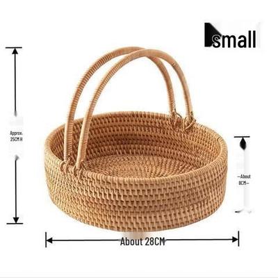Handgeflochtener Rattan-Aufbewahrungskorb