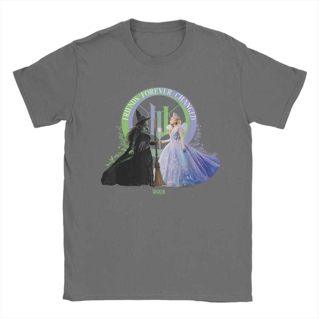 Wicked For Good Glinda and Elphaba Friends Forever Changed T Shirt TShirts Mens Cotton 5XL Clothing Short Sleeve Vintage Tops