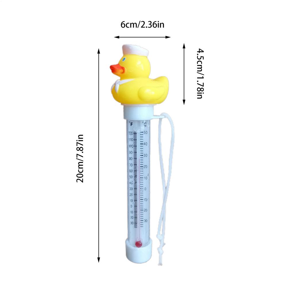 Waterproof Floating Swimming Pool Thermometer Scale Accurate Readings Thermometer for Swimming Pool Spas Hot Tubs Aquariums