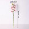 Realistic PU Artificial Orchid Flowers 6 Heads Real Touch Fake Flowers Silicone Cotton Orchid Home Decoration