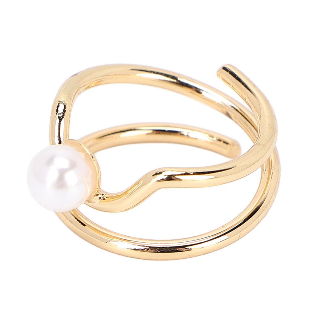 Pearl Finger Nail Knuckle Rings Stylish and Simple Copper Fingertip Jewelry for Women Girls