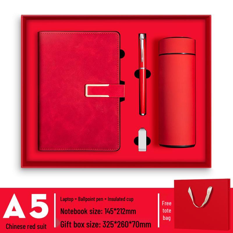 Conjunto de Cadernos A5 de Luxo: Caixa de Presente Diário de Negócios Personalizável com Opção de Impressão de Logotipo