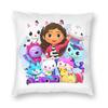 Gabbys Dollhouse Cartoon Pillowcase Printed Polyester Cushion Cover Decoration Pillow Case Cover Home Square 45*45Cm
