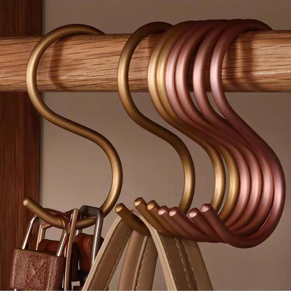 Multi-function Rack Hook,Heavy Duty Hanger, Aluminium Alloy S Hanging Hooksfor Bedroom Kitchen Hats Belt Bags Jeans Towels,5Pcs