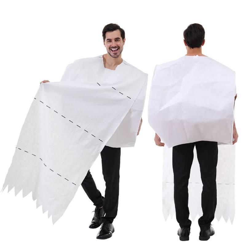 Paper Toilet Cosplay Makeup Stage Performance Costume For Halloween Dress Up