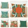 Bohemia Green Cushion Cover Linen Pillowcase Soft  for Sofa Bed Home Room Decor
