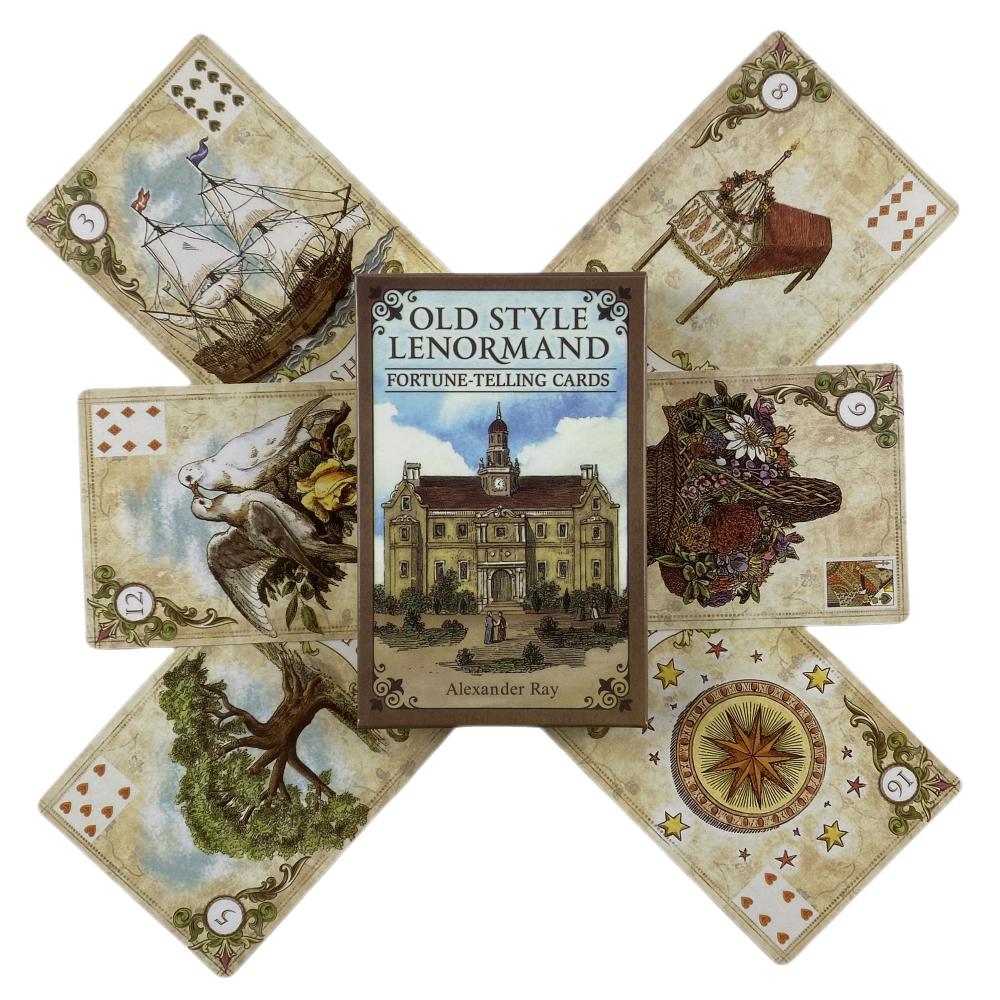 Old Style Lenormand Fortune-Telling Cards A 38 English Fate Divination Deck Borad Games