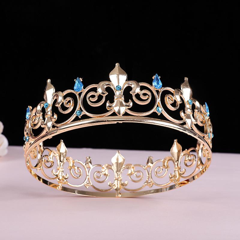 Neue Vollkreis-Krone Schlichter und eleganter Brautschmuck Hochzeitskrone Schmuck Hochzeitskleid-Accessoires Aufführung