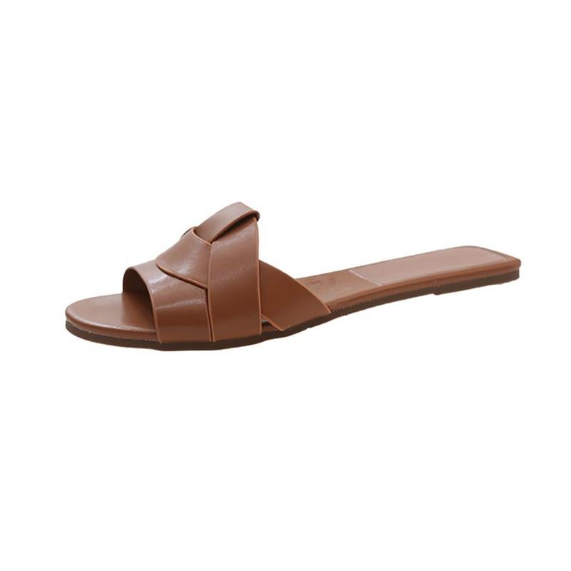 Spring and Summer Footwear Plus Size Slippers Flat Sandals Color Beach Shoes Women's Shoes