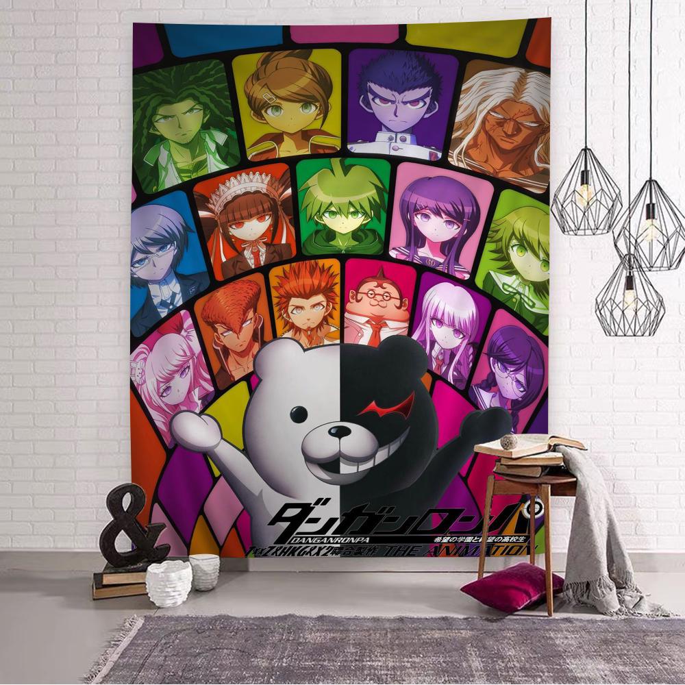 Anime danganronpa heiß Anime Wandteppich Hängend Tarot Hippie Wandteppiche Schlafsaal Wandbehang Laken
