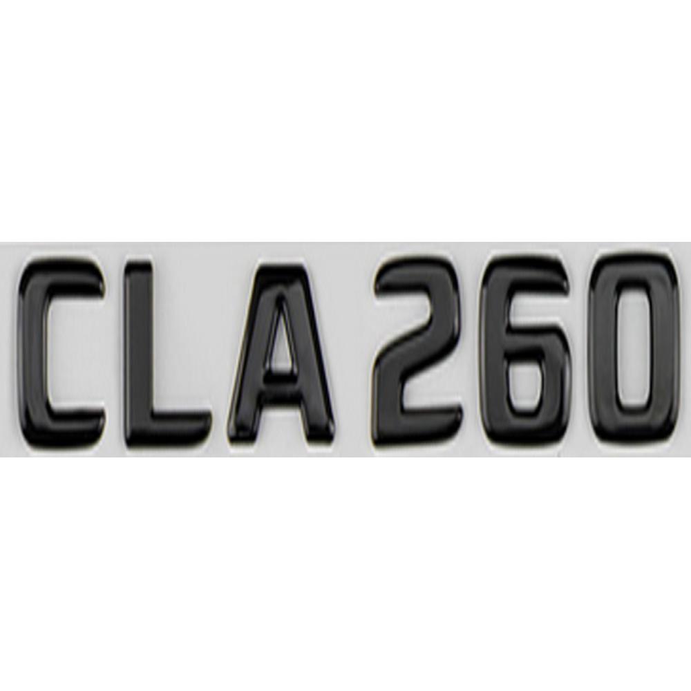 Car Gloss Black Trunk Logo Letter Badge Sticker For Mercedes Benz AMG C117 W117 C118 CLA35 CLA45 CLA260 4Matic Logo Accessories