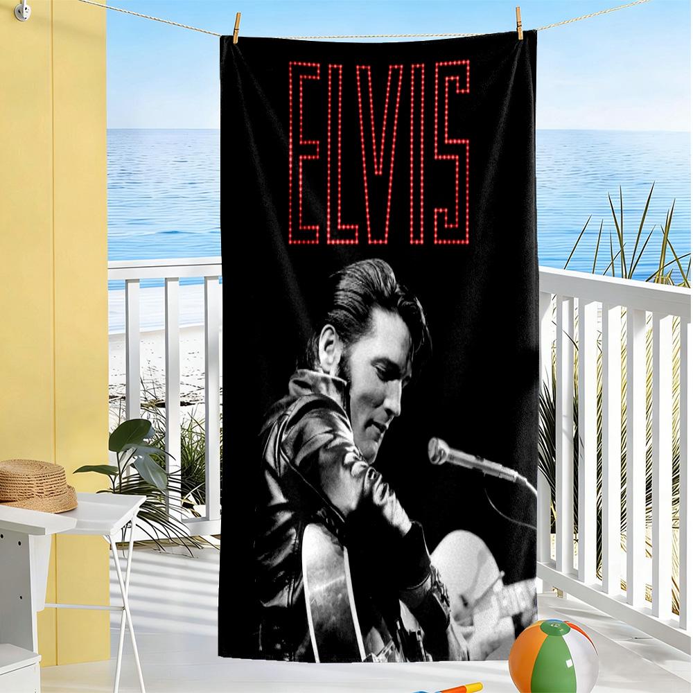 Elvis Presley's Iconic Jacket Beach Towel Quick-Dry Soft Microfiber Comfortable Lightweight