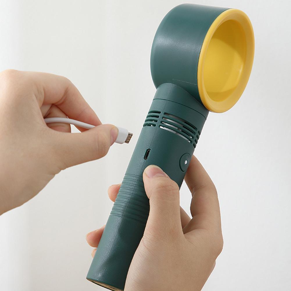 Portable Bladeless Fan Handheld Desktop Summer Mini Air Cooler No Leaf Ultra-quiet Rechargeable Fans for Travel Outdoor Office