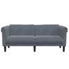 Vidaxl Sofa Dwuosobowa, Ciemnoszara, Aksamit