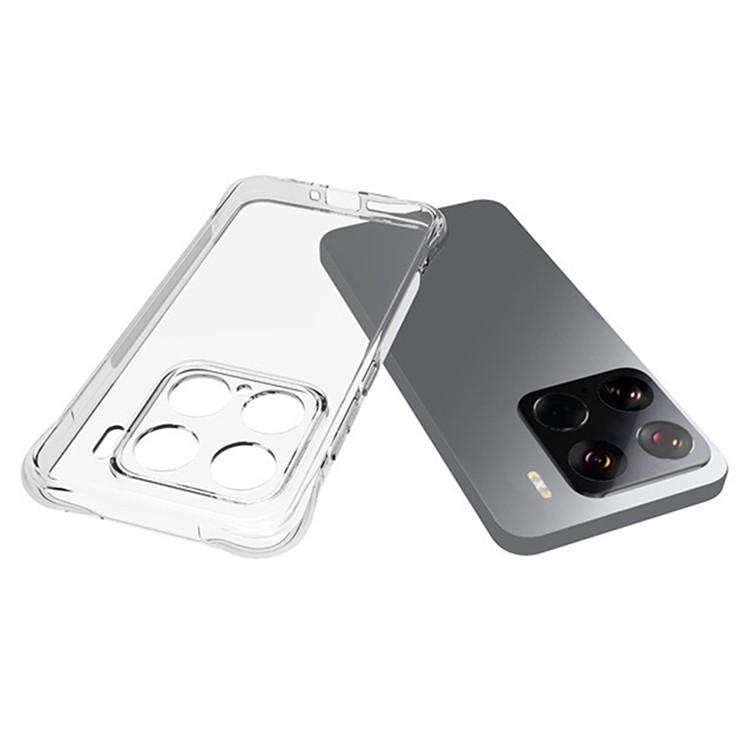 WANLONFENG WL2 Series for Xiaomi 15 Case 2.0mm TPU Precise Cutouts Phone Cover with 2Pcs Tempered Glass Films